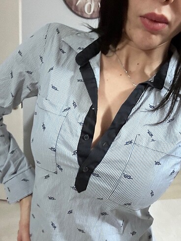 Zara gömlek bluz - Görsel 3