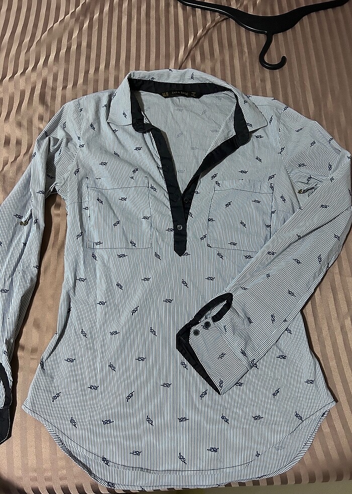 Zara gömlek bluz - Görsel 4