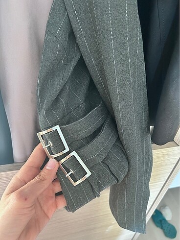 s Beden gri Renk Zara blazer elbise