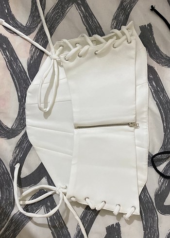 Beyaz Zebra Desenli Hemşire Korsesi - Görsel 2