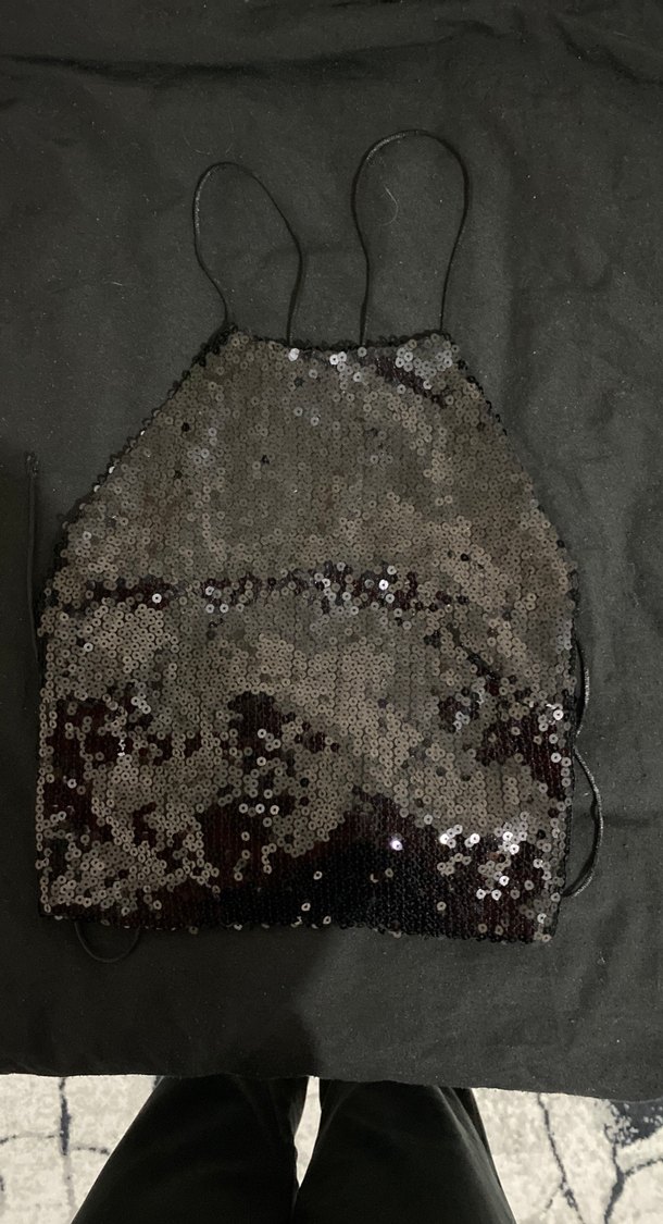 Siyah İşlemeli Mini Gotik Straplez Bustiyer - Görsel 2