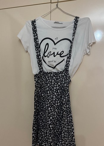 Dantel Detaylı Bol Kesim Hamile Tişörtü - Görsel 3