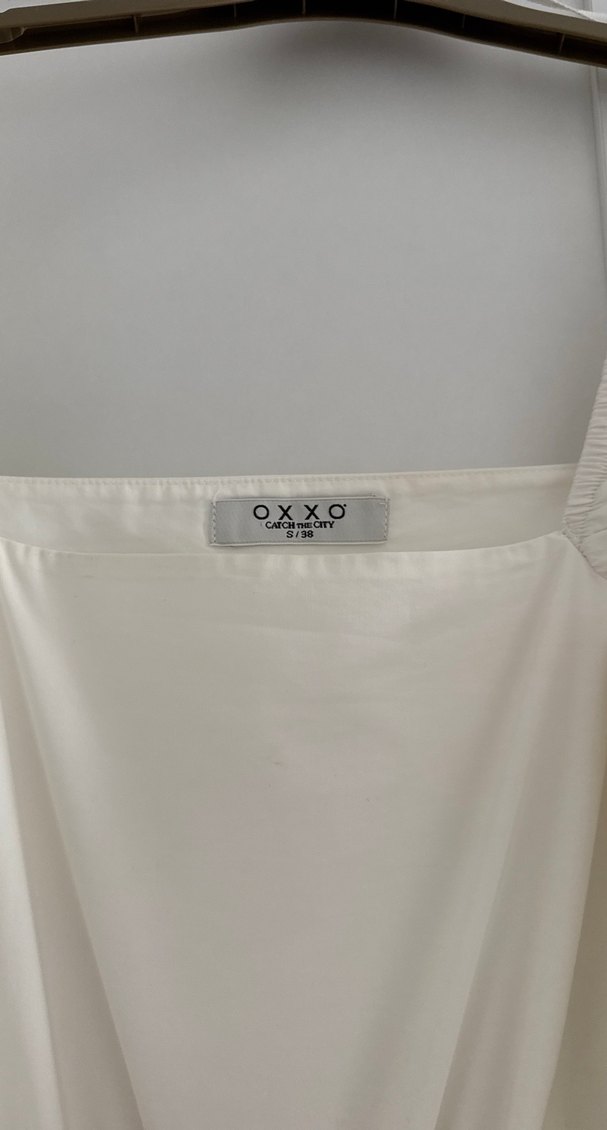 Beyaz Keten Drapeli Uzun Kollu Bluz - Görsel 2