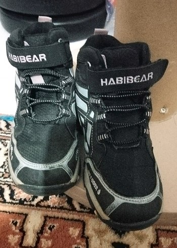 Habibear Erkek Çocuk Siyah Gri Spor Bot