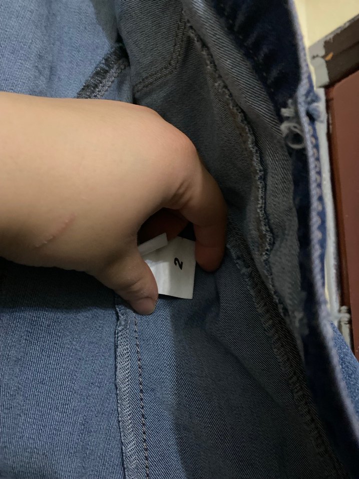 Düğmeli Mavi Kadın Denim Ceket - Görsel 2