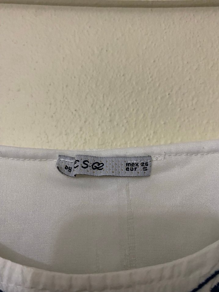 Nakışlı Fırfırlı Beyaz Mini Kadın Bluz - Görsel 2