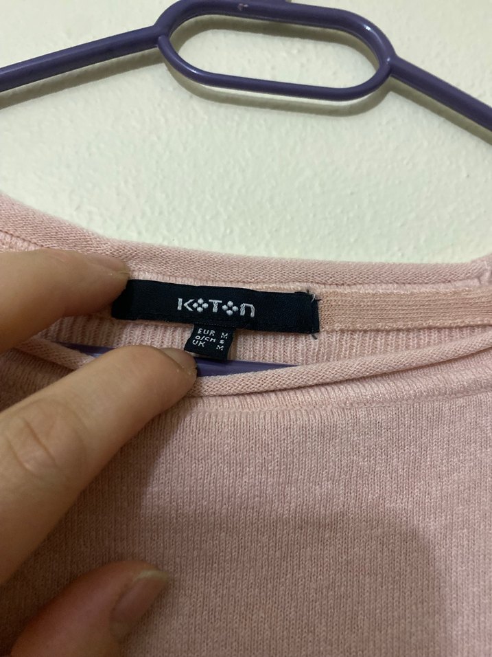 Bej Kadın Uzun Kollu Triko Kazak - Görsel 2