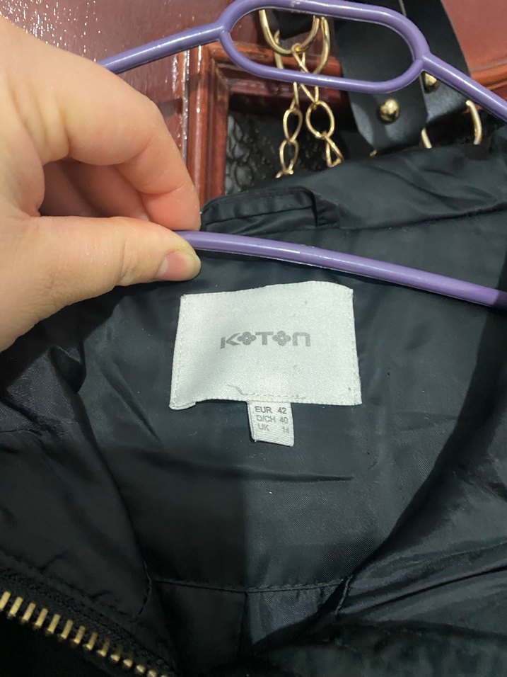 Siyah Kürklü Midi Kadın Kışlık Mont - Görsel 3