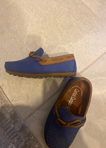 Mavi Süet Erkek Çocuk Özel Gün Ayakkabısı - Görsel 2