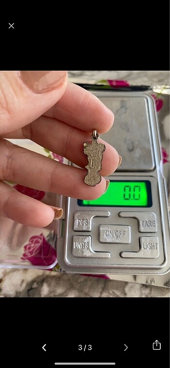 Sterling silver Gümüş minnie kolyeucu