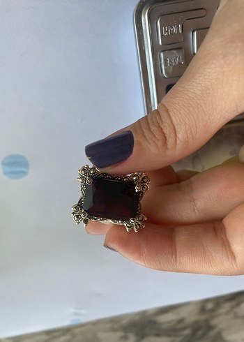 925 ayar markazitli yüzük - Görsel 5