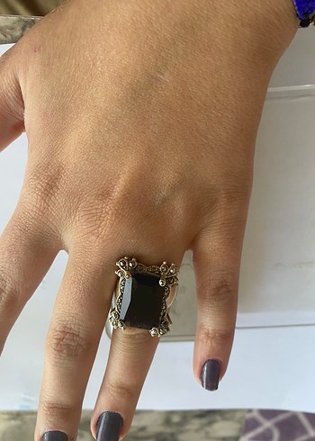 925 ayar markazitli yüzük - Görsel 2