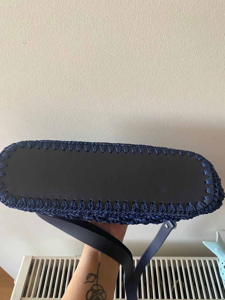 Polyester makrome ip çanta - Görsel 5