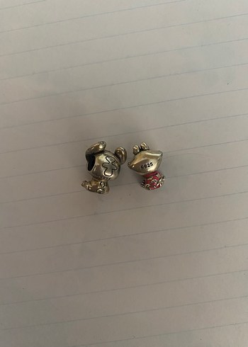 Pandora 2 stitch ve kedi charm