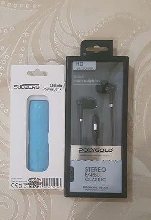 Powerbank + Kulaklik