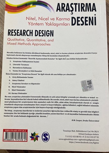 Araştırma Deseni - John W. Creswell