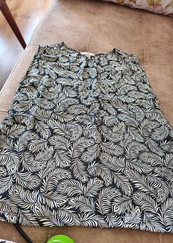 H.M. siyah beyaz V yaka kısa buluz - Görsel 2