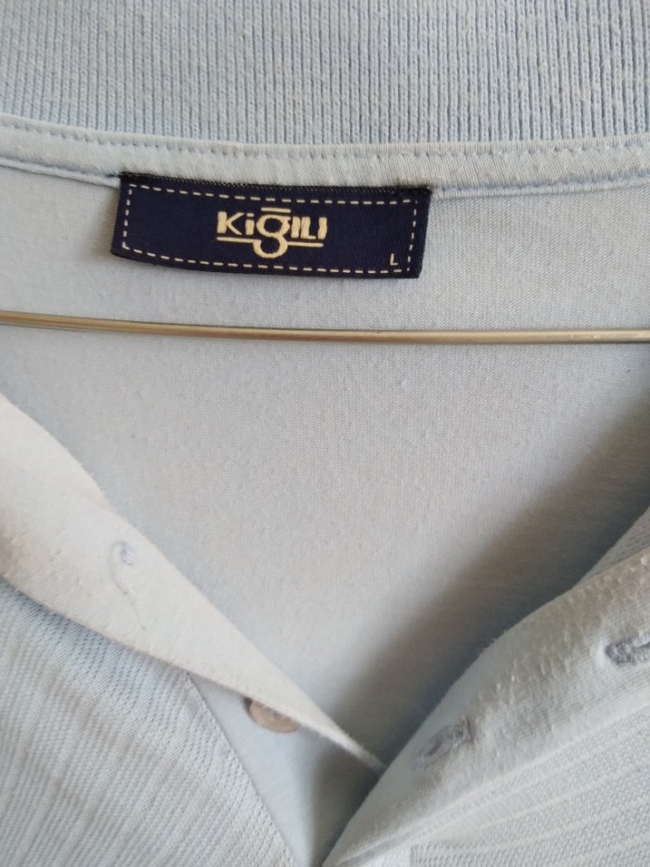 Acik mavi Düğmeli Erkek Polo Tişört - Görsel 4