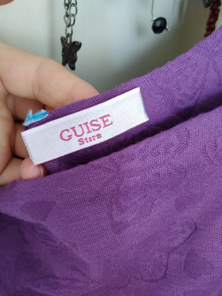 Mor Pilili Midi Kadın Elbise - Görsel 5