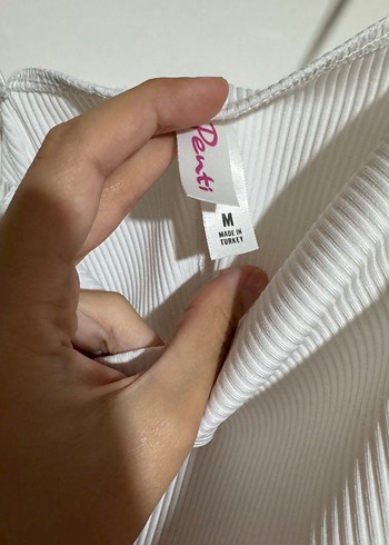 Penti Beyaz Midi Kadın Çıtçıtlı Body