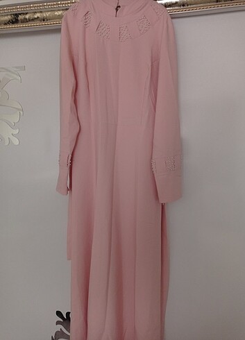 Elbise şık pudra pembesi - Görsel 5