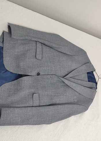 Gri Düğmeli Erkek Takım Elbise - Görsel 2