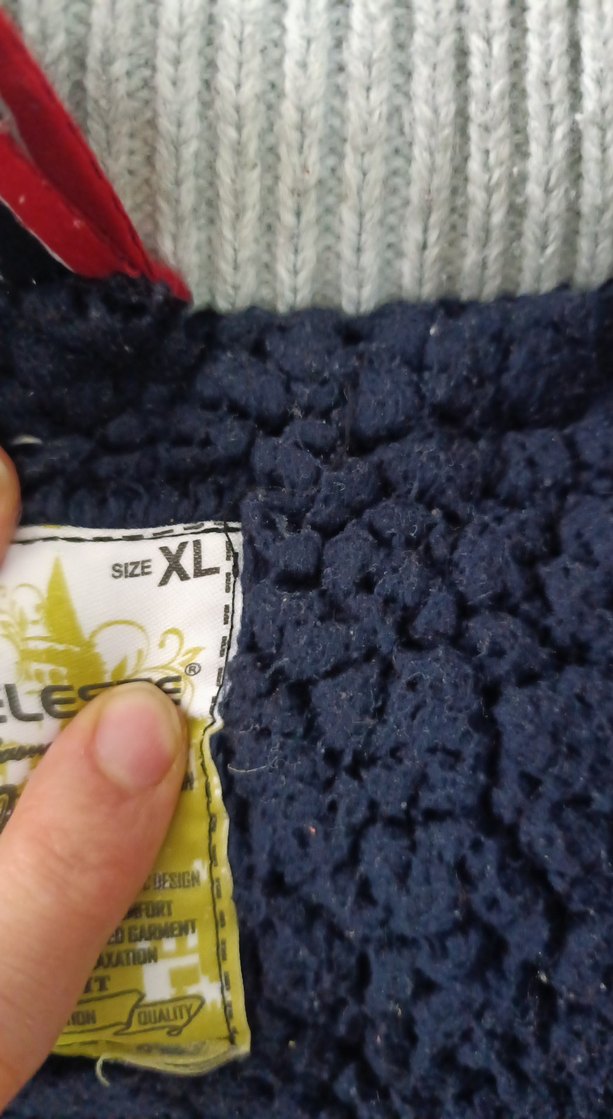 Düğmeli Gri Örgü Erkek Hırka - Görsel 3