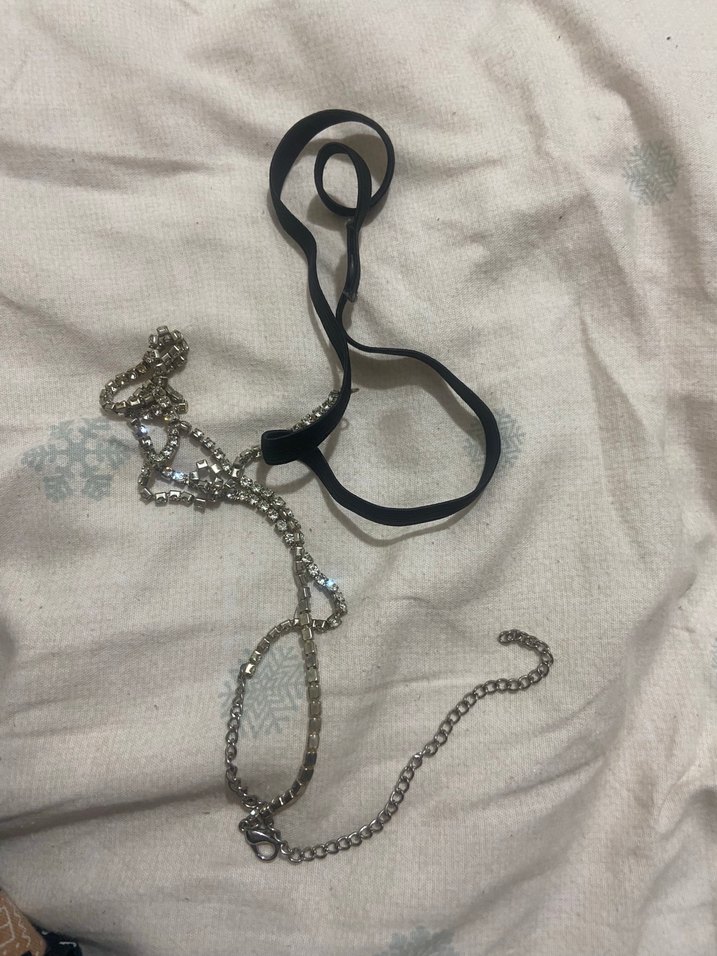 Taşlı bacak zincir Vücut aksesuarı - Görsel 2