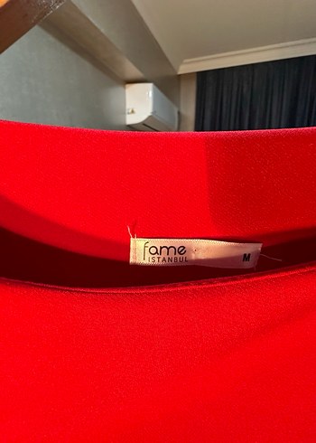 Kırmızı Uzun Elbise - Görsel 10