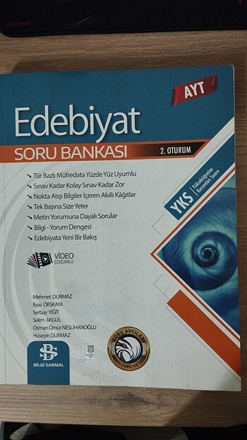 Ayt Edebiyat Soru Bankası(Bilgi Sarmal Yayınları) 