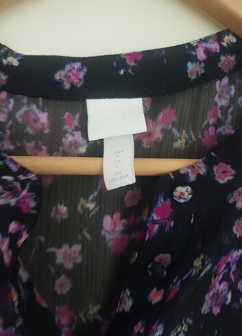 H&M H&M çiçekli şifon elbise. 44 46 beden uyumlu