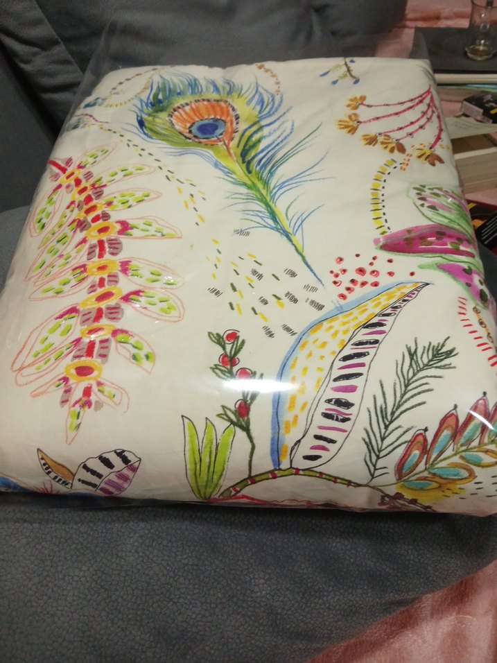 6 parça 4 yastıklı Hoby pamuk saten Nevresim Takımı.Çift kişilik - Görsel 4