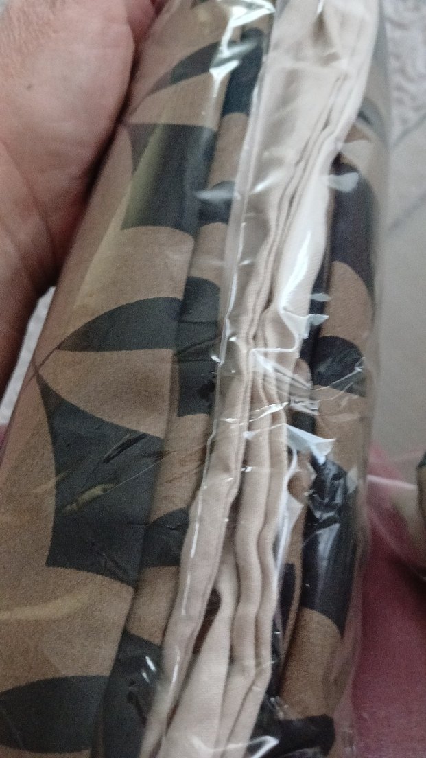 Kahverengi Desenli Nevresim Takımı. pamuk saten.4 yastıklı.İssim - Görsel 2