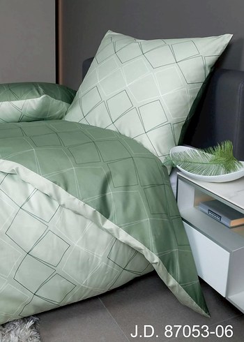 Gri Desenli Nevresim ve Yastık Kılıfı Takımı - Görsel 4