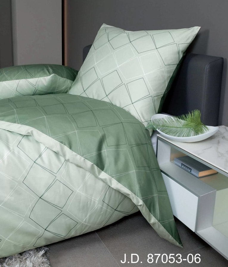 Gri Desenli Nevresim ve Yastık Kılıfı Takımı - Görsel 4