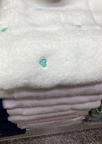 Nakışlı Beyaz Havlu.İhracat ürünü maison dor markadır - Görsel 6