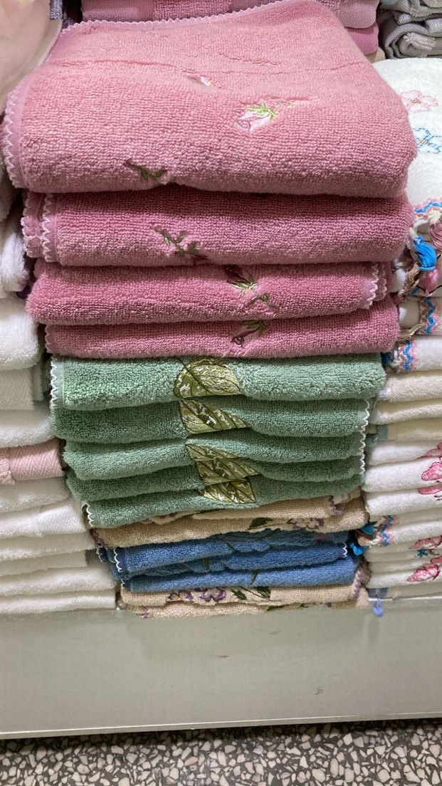 Nakışlı Beyaz Havlu.İhracat ürünü maison dor markadır - Görsel 5