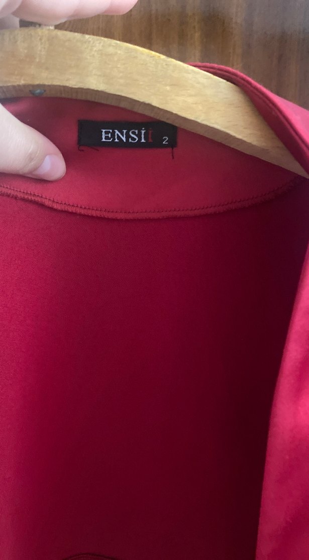 Kırmızı Saten Bolero - Görsel 2