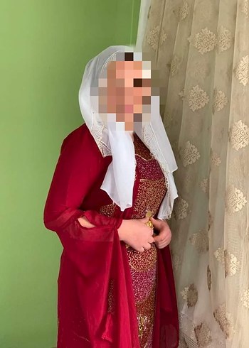 Bordo Etnik Desenli Uzun yöresel fistan - Görsel 2