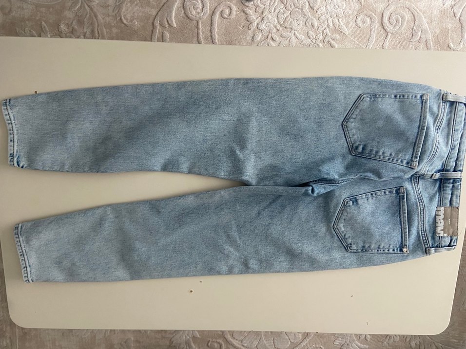 Açık mavi renk kadın pantolon - Görsel 2