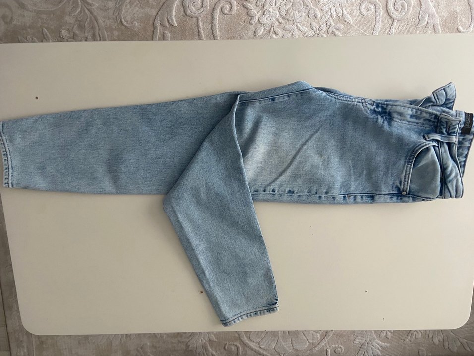 Açık mavi renk kadın pantolon - Görsel 3