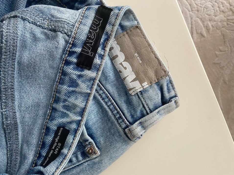 Açık mavi renk kadın pantolon - Görsel 5