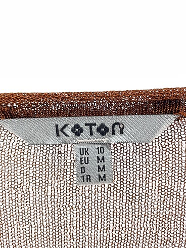 38 Beden kahverengi Renk Koton Bluz %70 İndirimli.