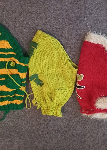 Nakışlı Renkli Örgü Köpek Kıyafeti..TANE FIYATI - Görsel 5