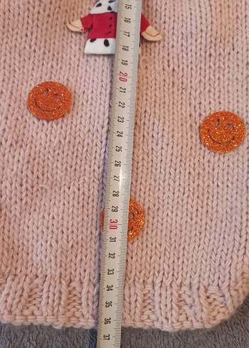 Nakışlı Bej Örgü Köpek Kıyafeti..TANE FIYATI - Görsel 3