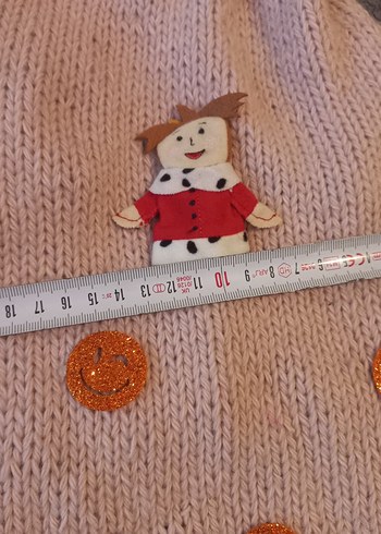 Nakışlı Bej Örgü Köpek Kıyafeti..TANE FIYATI - Görsel 4