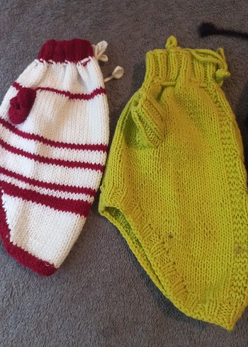 Nakışlı Bej Örgü Köpek Kıyafeti..TANE FIYATI - Görsel 13