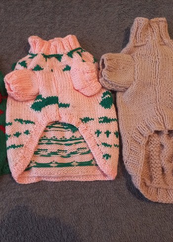 Renkli Örgü Köpek Kıyafetleri..TANE FIYATI - Görsel 9