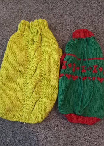 Renkli Örgü Köpek Kıyafetleri..TANE FIYATI - Görsel 2