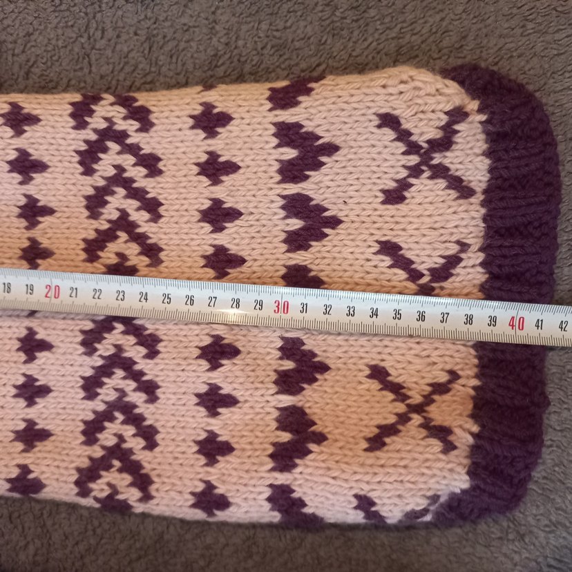 Örgü Bohem Tarzı Mavi Köpek Kazağı..TANE FIYATI - Görsel 2